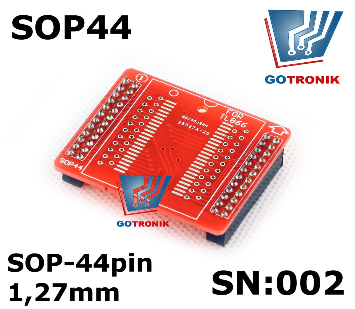 SN:002 Adapter SOP44 do programatorów TL866A/CS