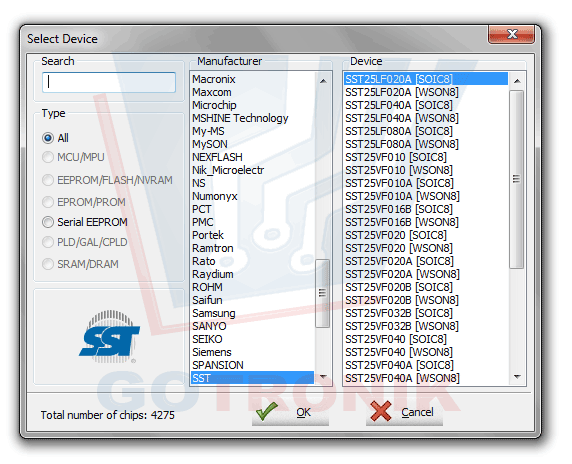 Oprogramowanie programator SP8-A