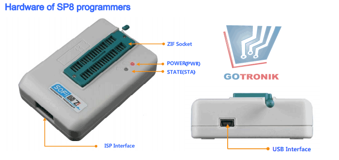 Oprogramowanie programator SP8-A