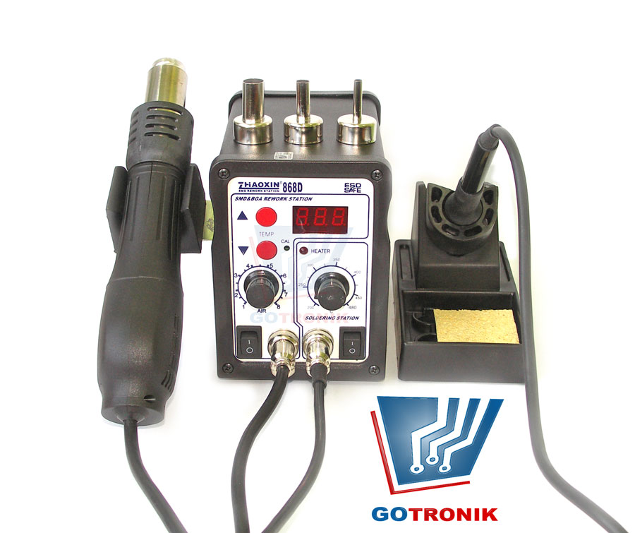 Stacja Hot-air +     lutownica kolbowa 868