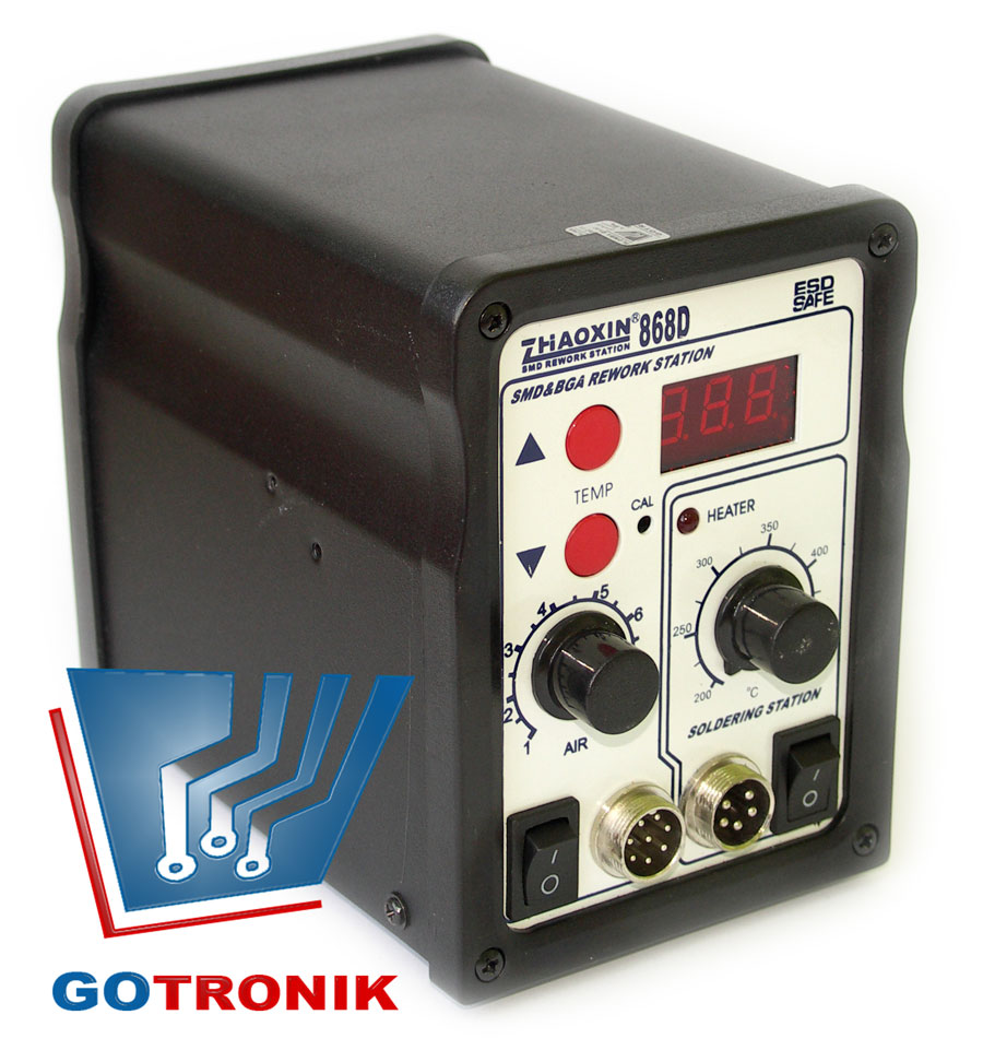 Stacja Hot-air +     lutownica kolbowa 868