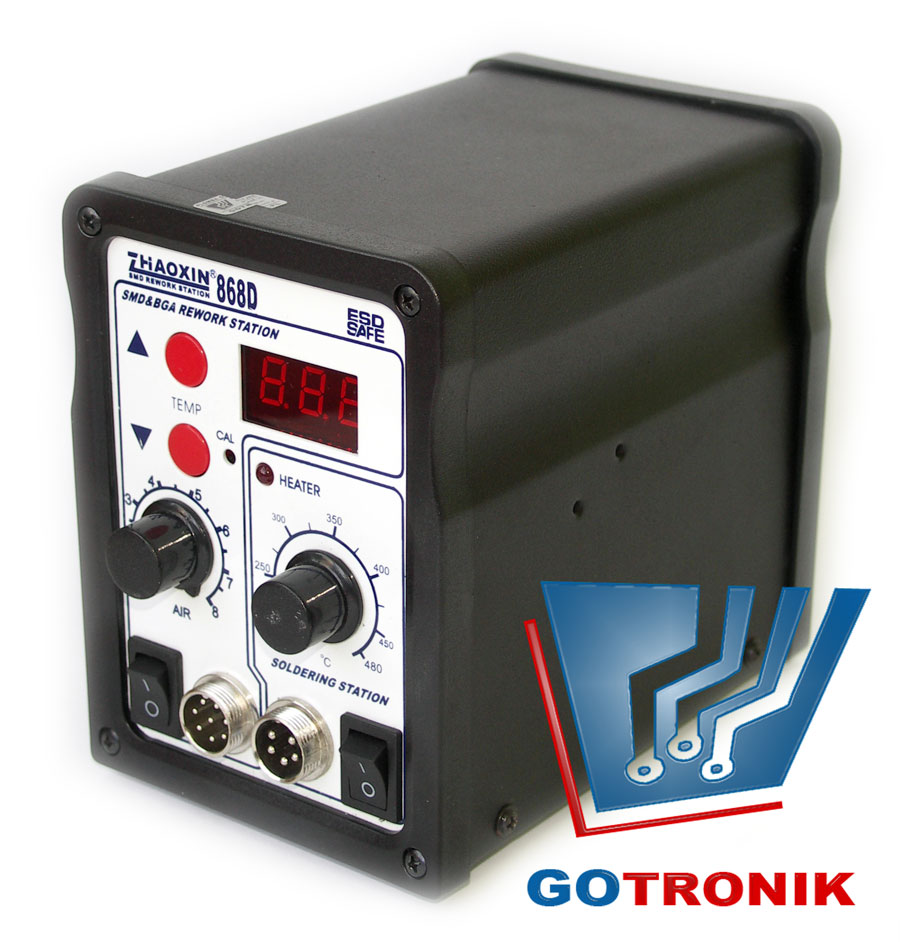 Stacja Hot-air +     lutownica kolbowa 868
