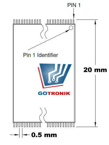 TSOP32 to DIP32 8 x 20mm adapter do programatorów uniwersalnych