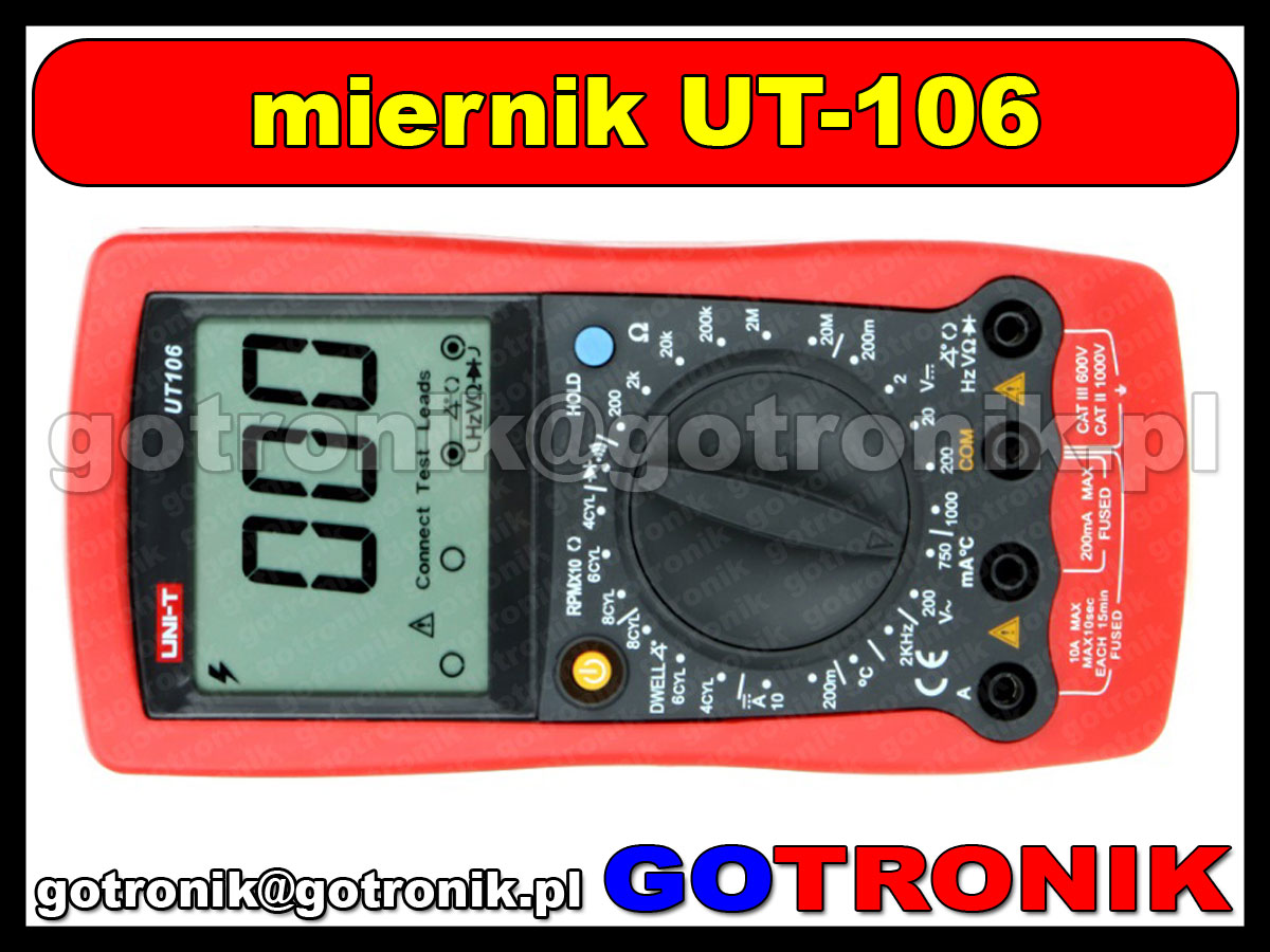 Multimetr samochodowy UT106 UT-106