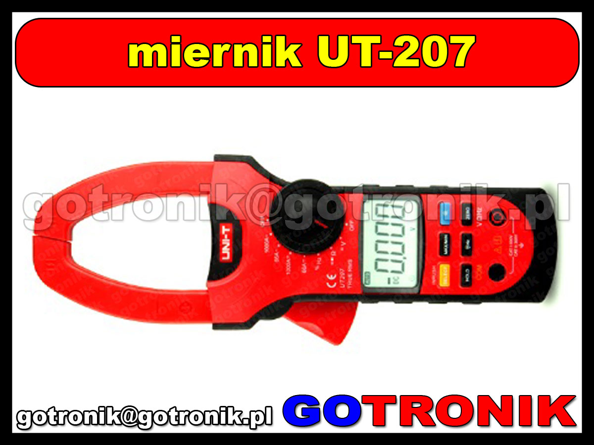 UT207 cęgowy miernik True RMS UT-207