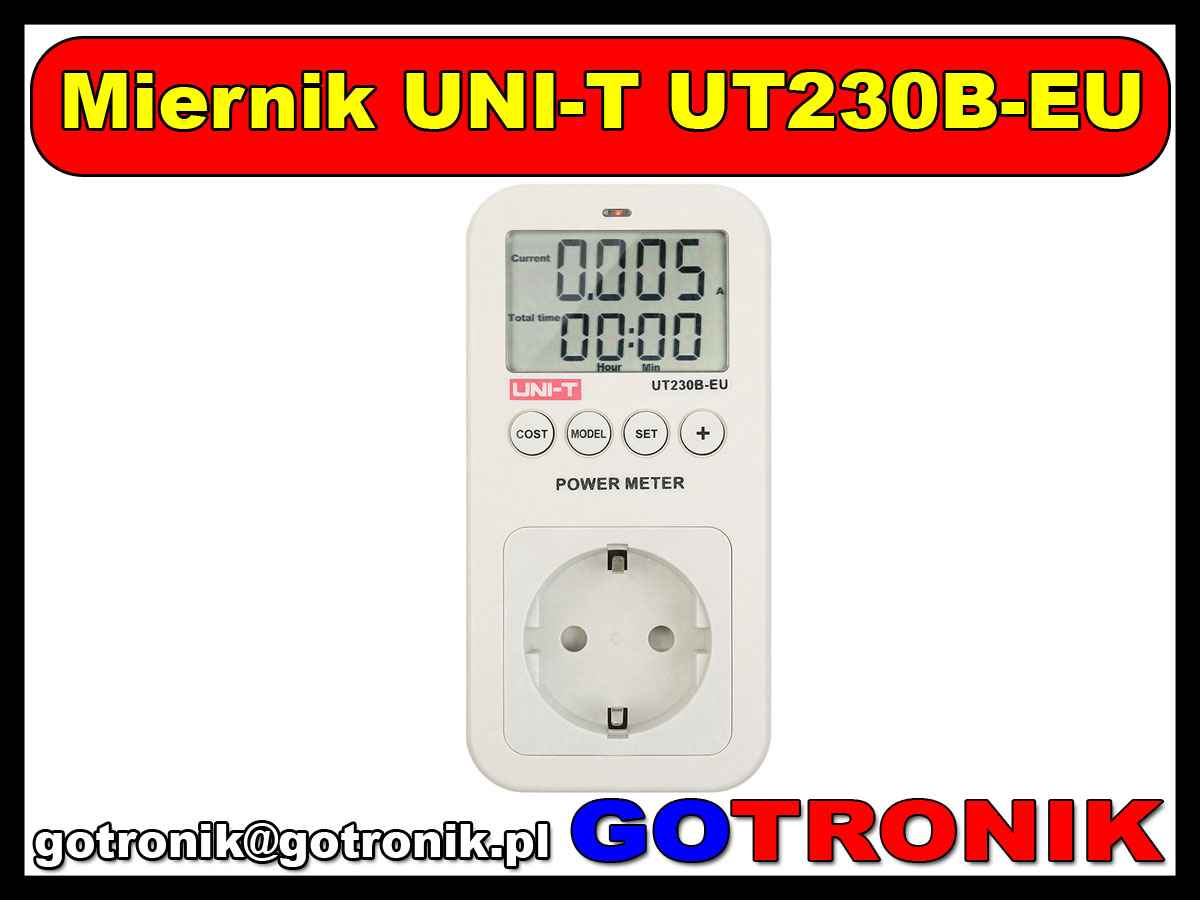 UT230B-EU gniazdo sieciowe z miernikiem zużycia energii detektor próbnik miernik multimetr