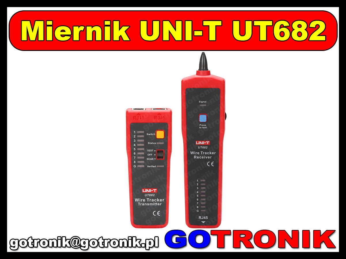 UT682 szukacz par przewodów z testerem kabli RJ-45 detektor próbnik miernik multimetr