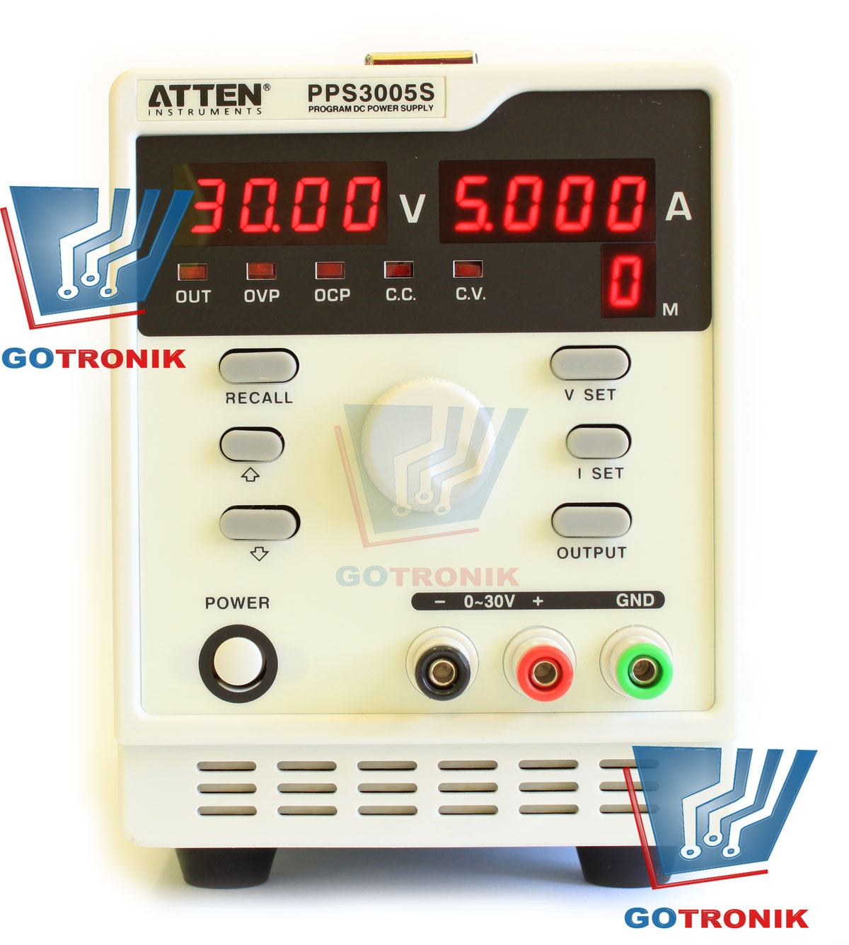 Zasilacz laboratoryjny programowalny PPS3005s produkcji ATTEN Instrument