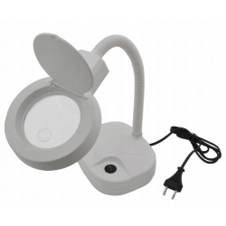 Lampa x15 LED z lupą 3D+8D 10W ZD-122