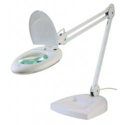 Lampa x80 LED z lupą 5D biała ZD-140