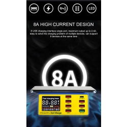 iCharge 8 PRO inteligentna ładowarka 100W USB Mechanic