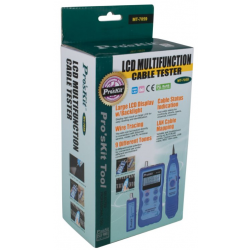 Wielofunkcyjny tester LAN LCD szukacz par przewodów Pro'sKit MT-7059