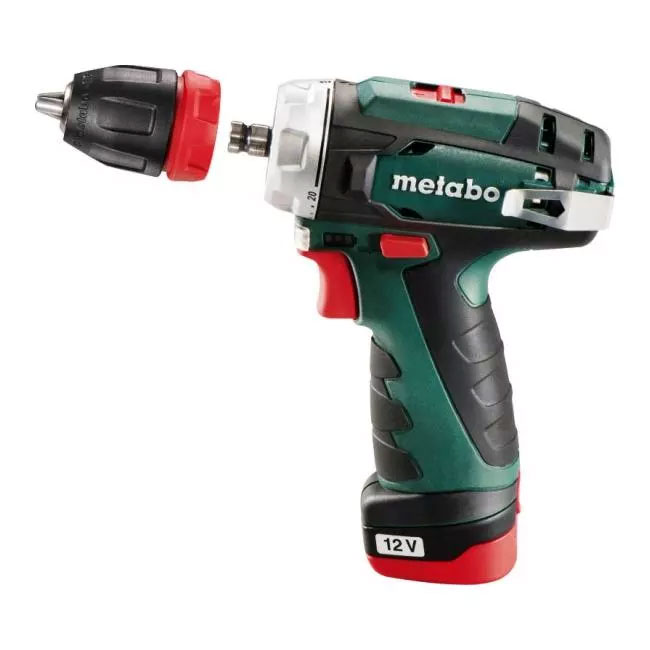Wiertarko-wkrętarka akumulatorowa Metabo PowerMaxx Quick 12V 2 x 2,0Ah 4007430244260 600156500