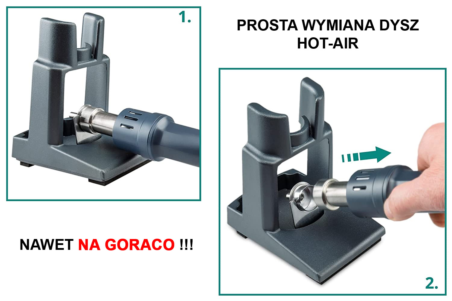 QUICK 861DW, profesjonalna stacja lutownicza na gorące powietrze