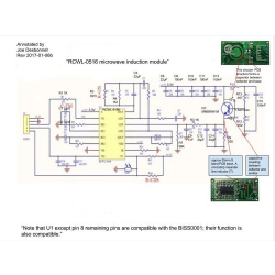 Mikrofalowy sensor ruchu czujnik ruchu 4-28V RCWL-0516  Arduino AVR