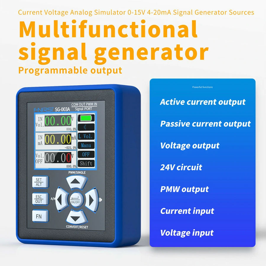 SG-003A przenośny kalibrator zadajnik 0-20mA 0-10V PWM SG003A