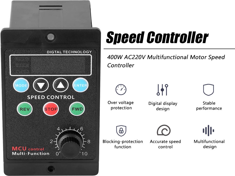 Inteligentny regulator prędkości obrotowej UX-52 sterownik silnika AC SMCM