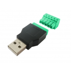 Wtyk USB ze złączem śrubowym 5-pin