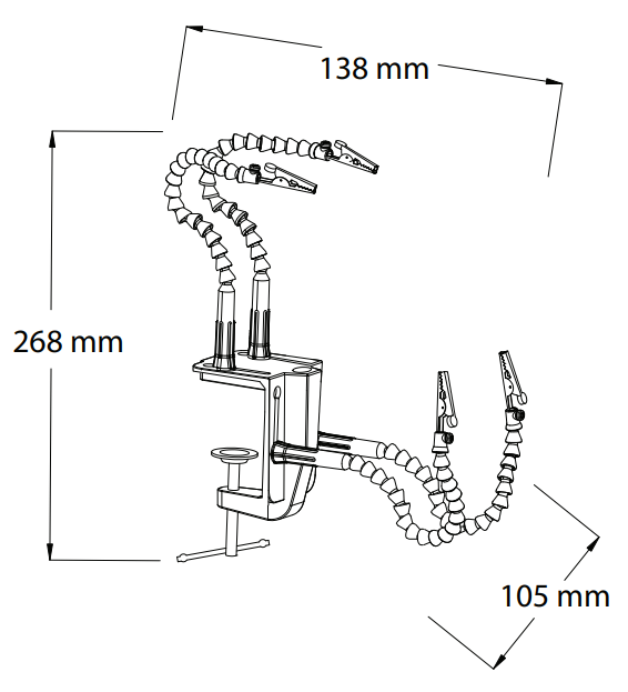 Zbliżenie na zacisk stołowy ZD-11N-1