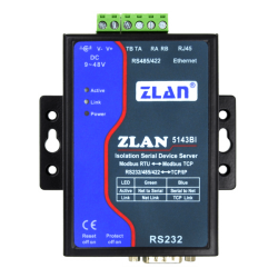 Konwerter RS232 RS485 RS422 na Ethernet TCP IP Modbus RTU