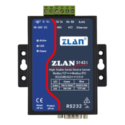 Izolowany konwerter RS232 RS485 RS422 na Ethernet  Modbus TCP IP