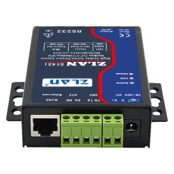 Izolowany konwerter RS232 RS485 RS422 na Ethernet  Modbus TCP IP