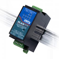 Konwerter RS485 do Ethernet MQTT Modbus na szynę DIN 4 portowy