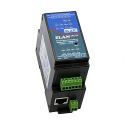 Konwerter RS485 na Ethernet MQTT Modbus na szynę DIN 8 portowy