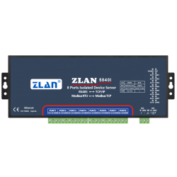 Konwerter RS485 na Ethernet Mudbus RTU TCP 8 portowy