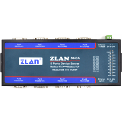 Konwerter RS232 RS485 na Ethernet Modbus TCP RTU 8 portowy