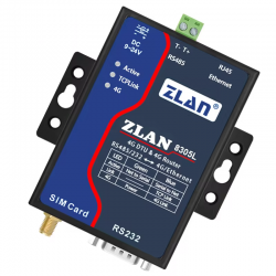Konwerter szeregowy RS232 RS485 na 4G/Ethernet Modbus TCP - RTU