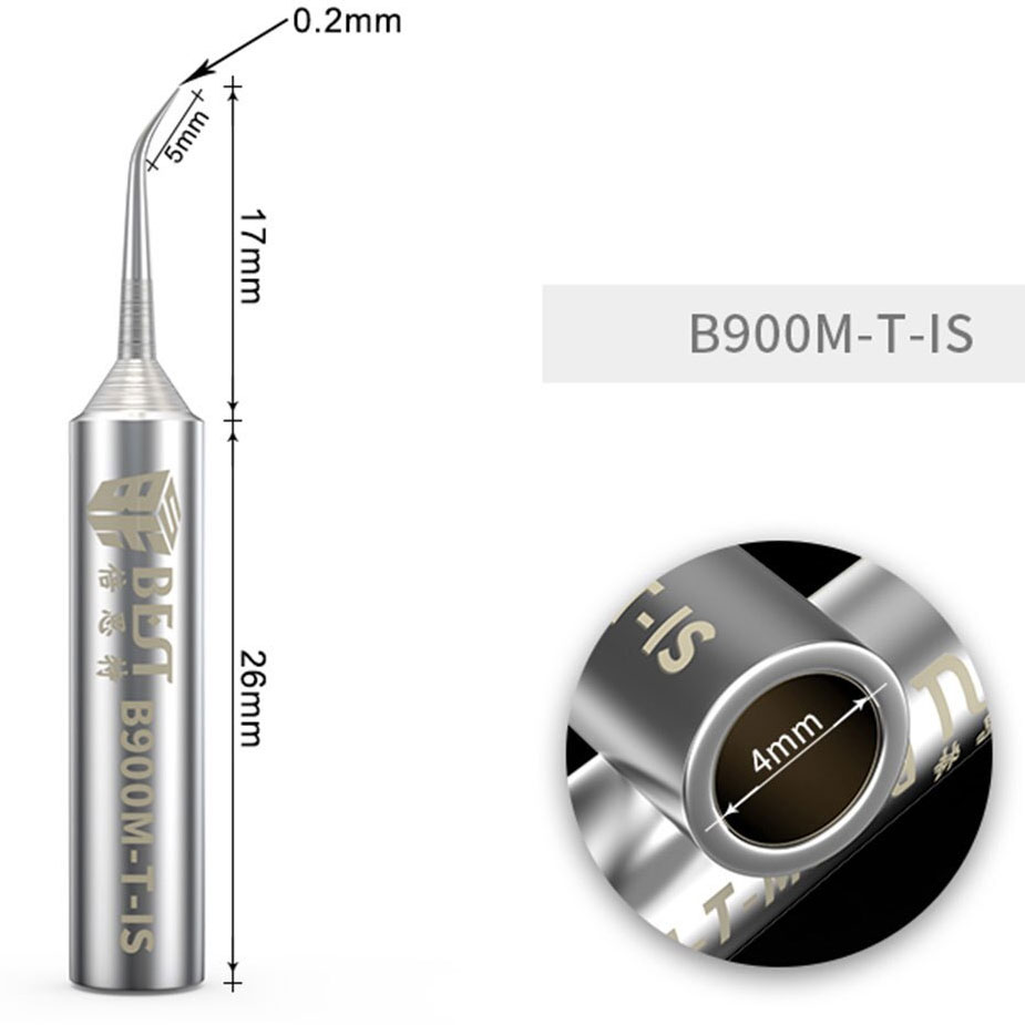 wielowarstwowy grot 900M-T-IS BEST, grot ostrze, grot do precyzyjnego lutowania, grot do punktowego lutowania