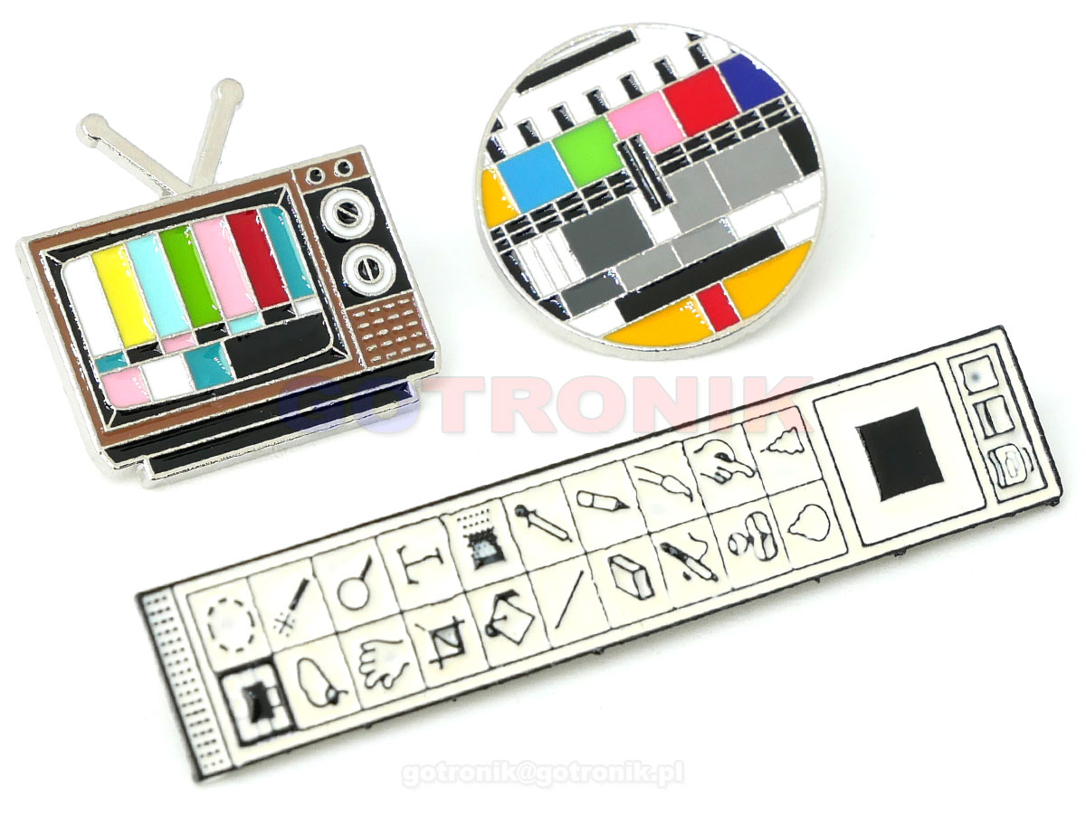broszka, przypinka, zawieszka, toolbar, photoshop, odznaka zawieszka elektronika, broszka ozdobna, prezent dla elektronika