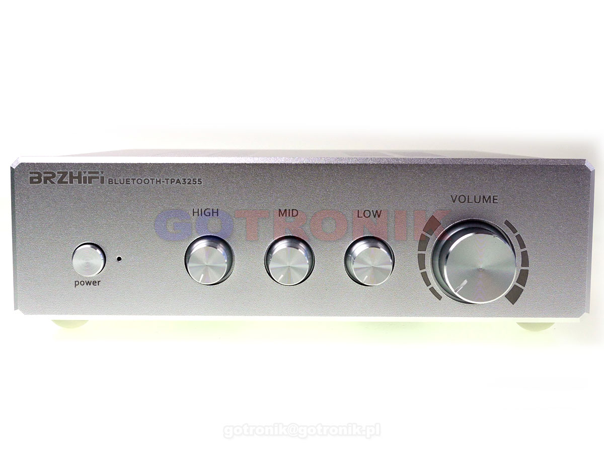 Wzmacniacz TPA3255 2x300W Bluetooth 5.0 srebrny
