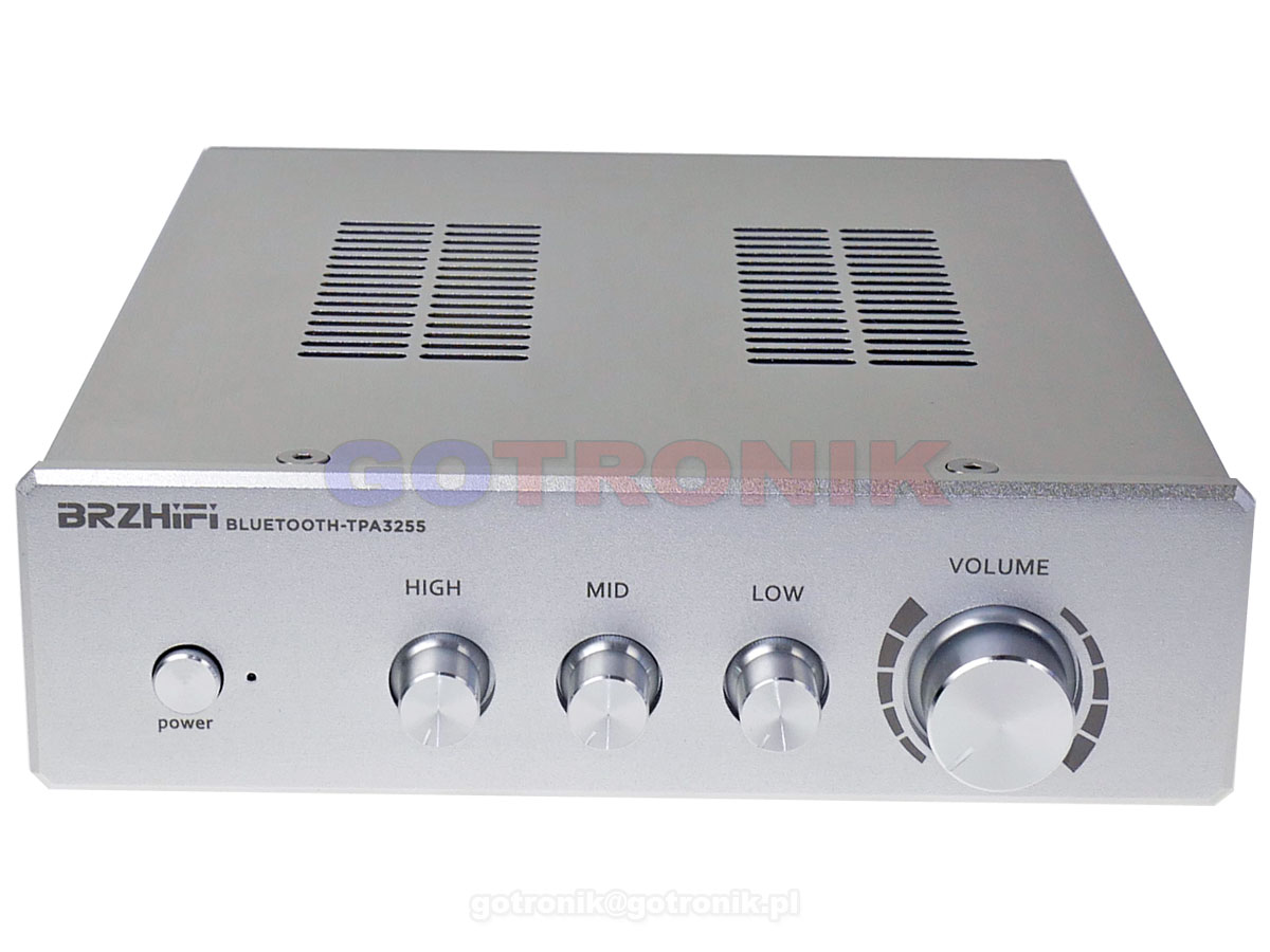 Wzmacniacz TPA3255 2x300W Bluetooth 5.0 srebrny