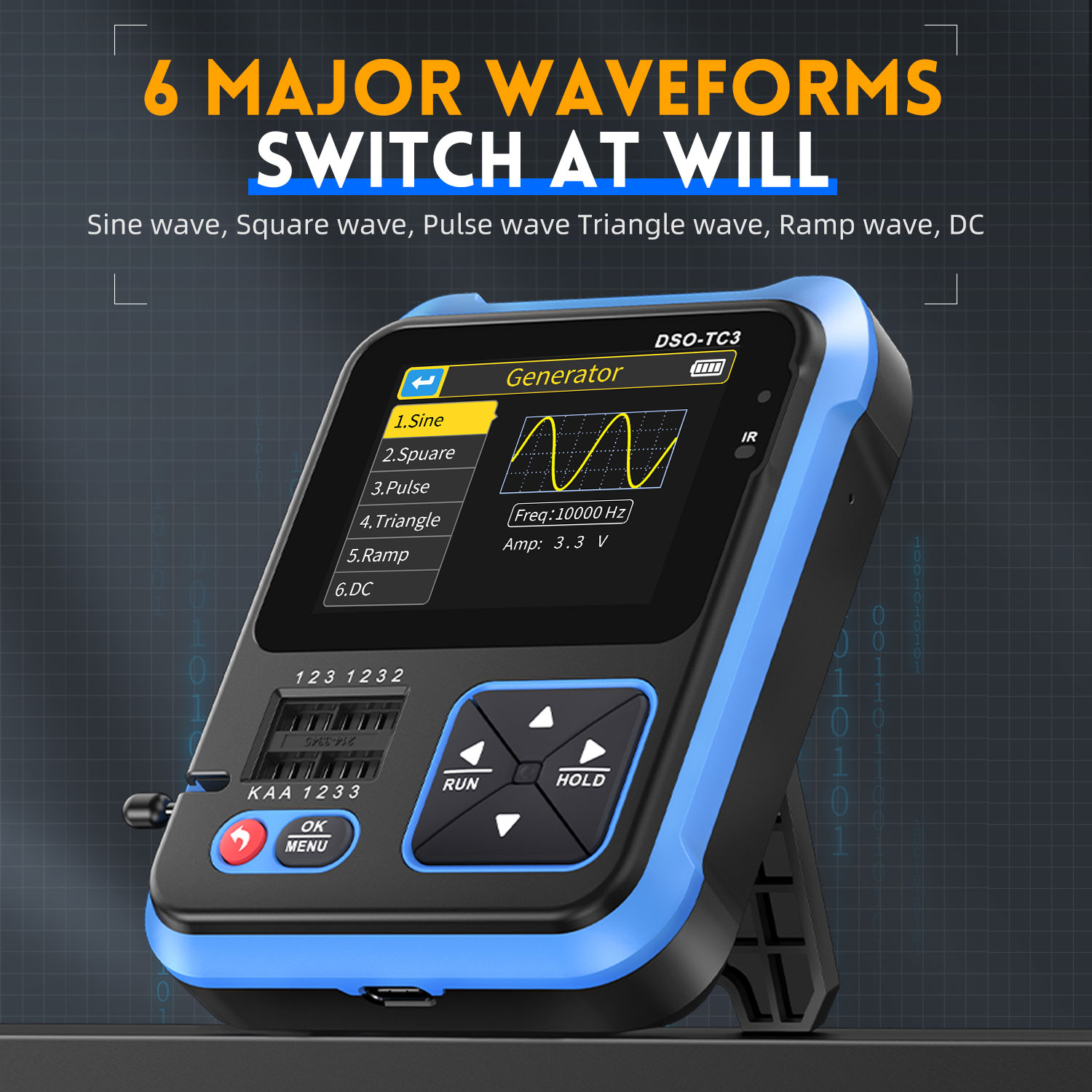 Fnirsi DSO-TC3 tester LCR + oscyloskop cyfrowy + generator