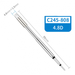 C245-808 grot do lutownic  z kolbą T245 płaski dłuto 4.8D