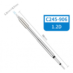 C245-906 grot do lutownic  z kolbą T245 płaski dłuto 1.2D