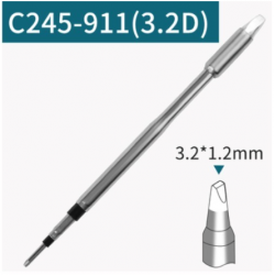 C245-911 grot do lutownic  z kolbą T245 płaski dłuto 3.2D