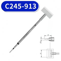 C245-913 grot do lutownic  z kolbą T245 szpatułka 21mm