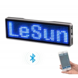 Programowalny wyświetlacz LED sterowany przez Bluetooth niebieski