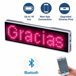 Programowalny wyświetlacz LED sterowany przez Bluetooth niebieski