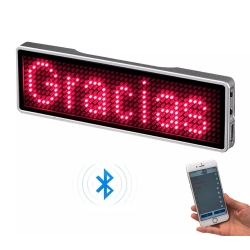 Programowalny wyświetlacz LED sterowany przez Bluetooth czerwony