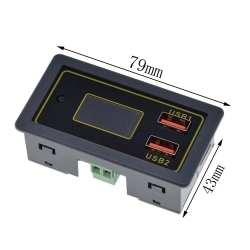 ZK-BC przetwornica napięcia USB z pomiarem napięcia zasilania 12V/24V
