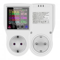 Cyfrowy miernik mocy i energii elektrycznej  85 - 265V AC 3680W z Bluetooth