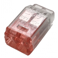 Konektor szybkozłączka QLX2 2x2mm2 transparentna NICHIFU 1szt.