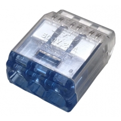 Konektor szybkozłączka QLX 3 x 2mm2 transparentna NICHIFU 1szt.