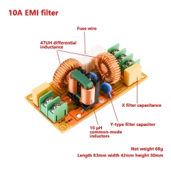 Filtr sieciowy przeciwzakłóceniowy EMI 10A