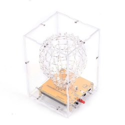 Świecąca kolorowa kula LED z pilotem KIT DIY