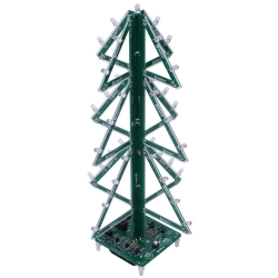 Choinka 3D LED - efekt świetlny z dźwiękiem